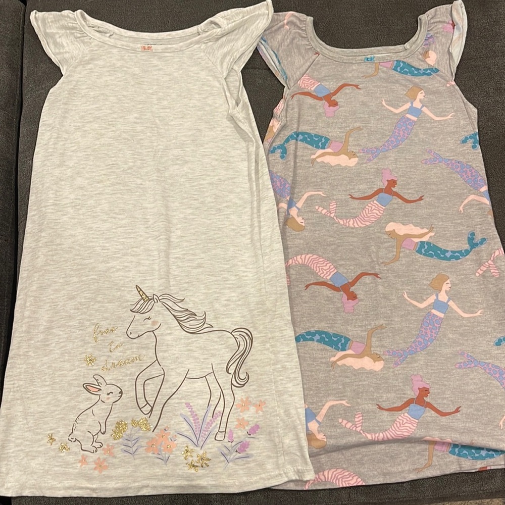 Two size 6/7 girls nightgowns